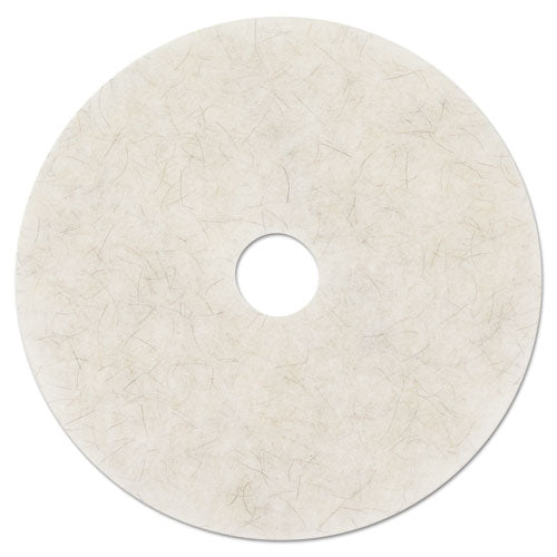 3M Ultra High-Speed Natural Blend Floor Burnishing Pads 3300, 20" Diameter, White, 5-Carton 3300 - Becauze