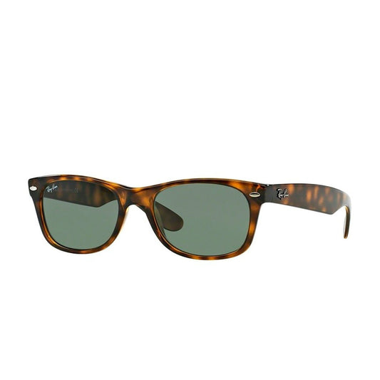 Ray-Ban New Wayfarer Classic Tortoise/Green Sunglasses RB2132-902 52-18