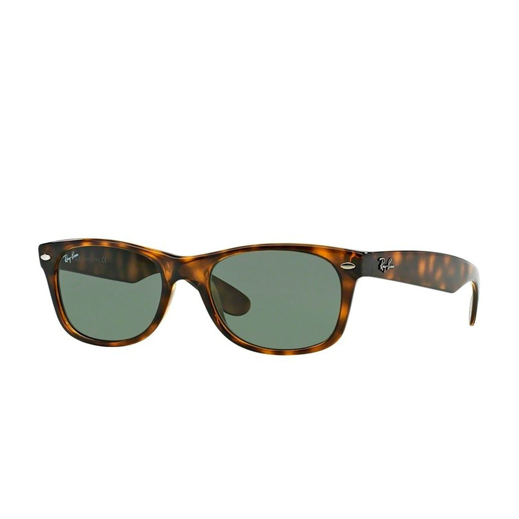 Ray-Ban New Wayfarer Classic Tortoise/Green Sunglasses RB2132-902 52-18