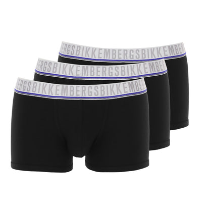 Bikkembergs 3-Pack Boxer Briefs Black Men's Underwear 100VBKT042862000