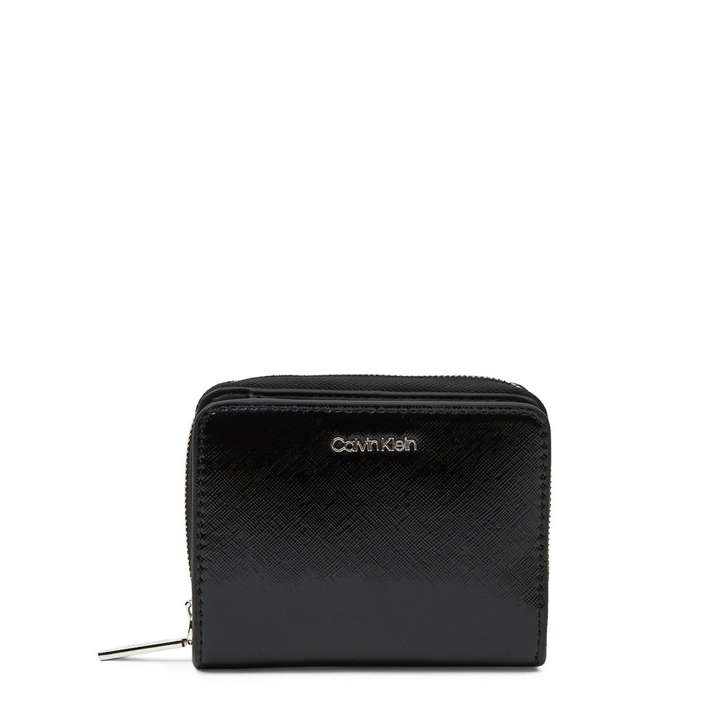 Calvin Klein Zip Around CK Black Women's Wallet K60K609997-BAX