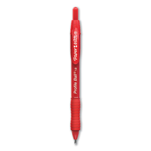 Paper Mate Profile Retractable Ballpoint Pen Bold Medium 1mm Red Ink (12 Count) 2095454