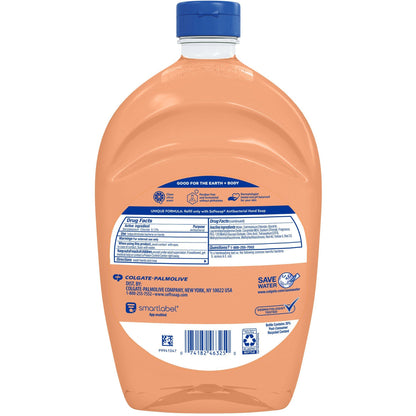Softsoap Antibacterial Liquid Hand Soap Refill Clean Citrus Scent Orange 50 oz Bottle 46325