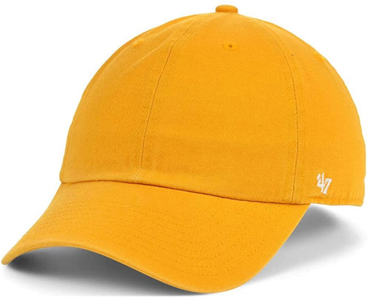 47 Brand Blank Classic Clean Up Gold Cap - Becauze