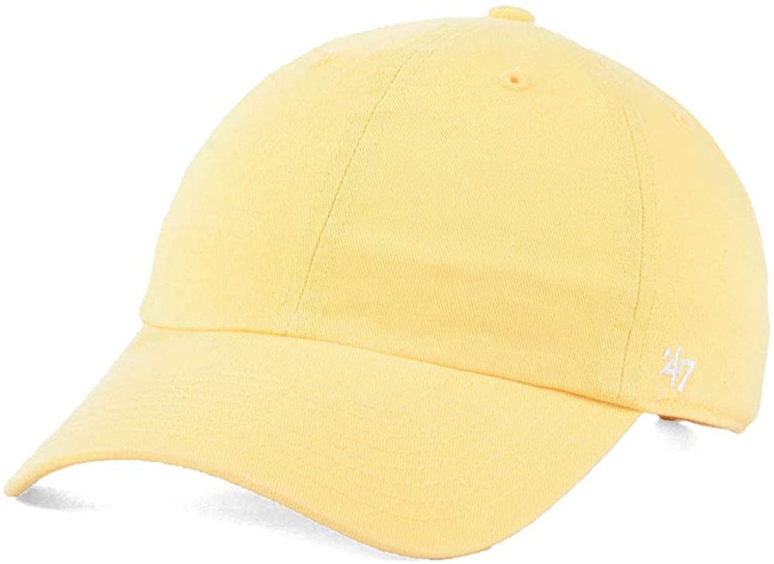 47 Brand Blank Classic Clean Up Pastel Yellow Cap - Becauze
