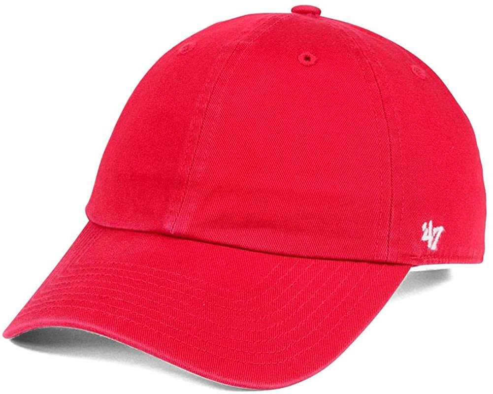 47 Brand Blank Classic Clean Up Red Cap - Becauze