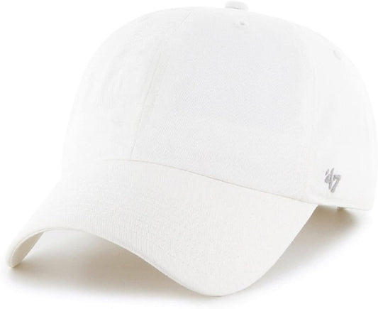 47 Brand Blank Classic Clean Up White Cap - Becauze
