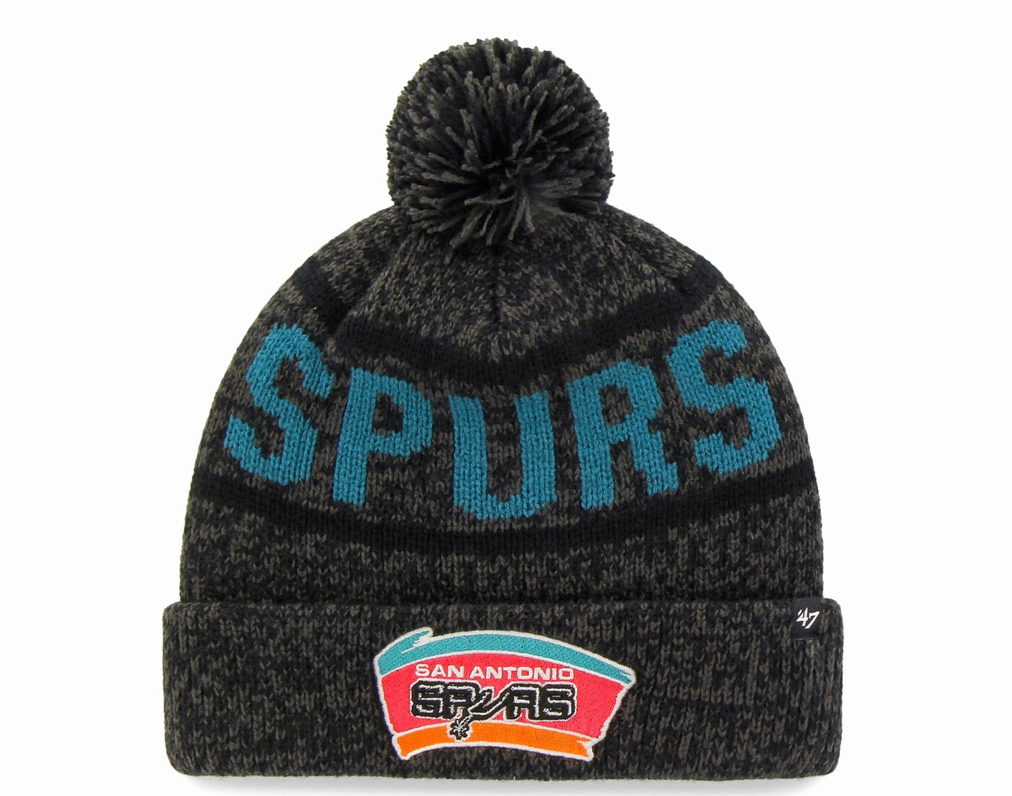 47 Brand San Antonio Spurs Northmont Cuff Knit Charcoal Men's Hat - Becauze