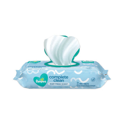 Pampers Complete Clean Baby Fresh Scent 1-Ply 72 Baby Wipes (8 Pack) 75536
