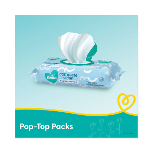 Pampers Complete Clean Baby Fresh Scent 1-Ply 72 Baby Wipes (8 Pack) 75536