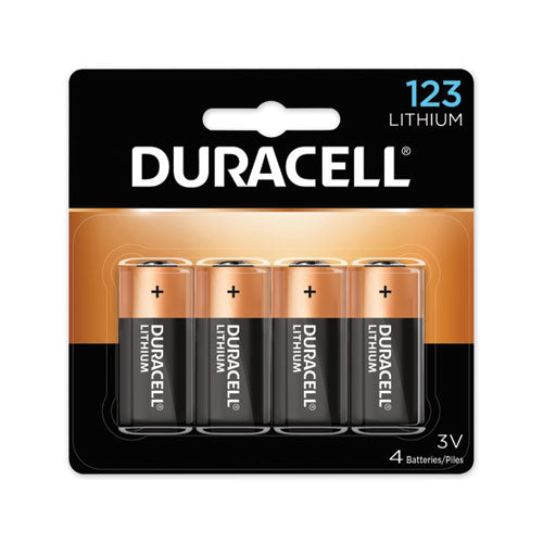 Duracell 123 Specialty High-Power Lithium Batteries 3V (4 Count) DL123AB4PK