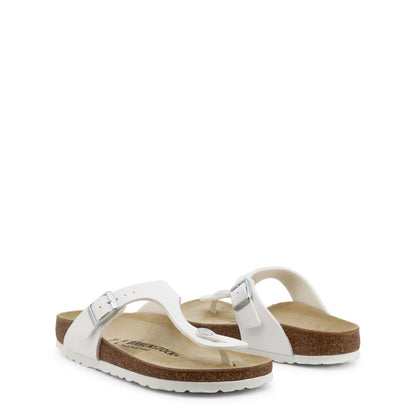 Birkenstock Gizeh Birko-Flor White Sandals 43733 Medium/Narrow Width