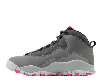 Nike Air Jordan 10 Retro (GS) Dark Shadow Grey Girls Basketball Shoes 487211-006