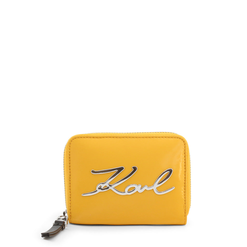 Karl Lagerfeld Signature Soft Small Zip Yellow Women's Wallet 221W3211-730