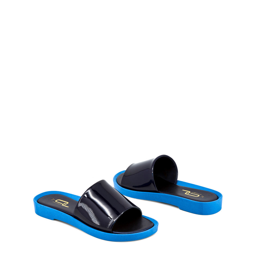 Ana Lublin Gertrudes Patent Leather Blue Women's Sandals