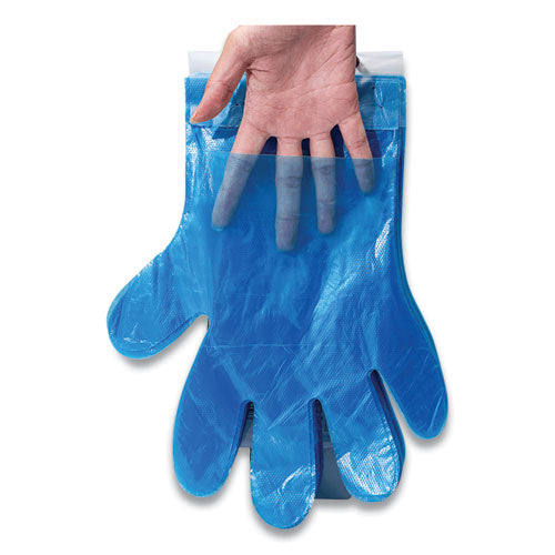 Inteplast Group Reddi-To-Go On Wicket Clear Poly Gloves One Size (8000 Count) R2GOPE8K