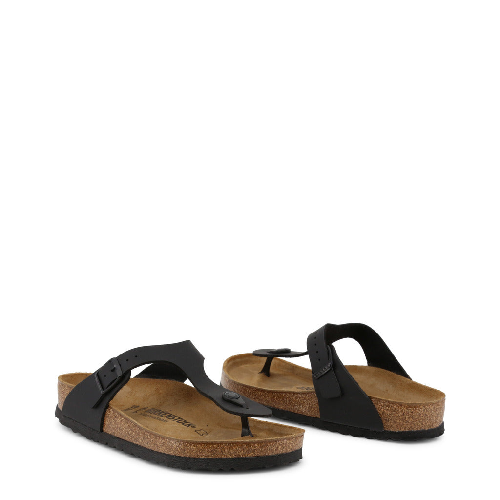 Birkenstock Gizeh Birko-Flor Black Women's Thong Sandals 0043691