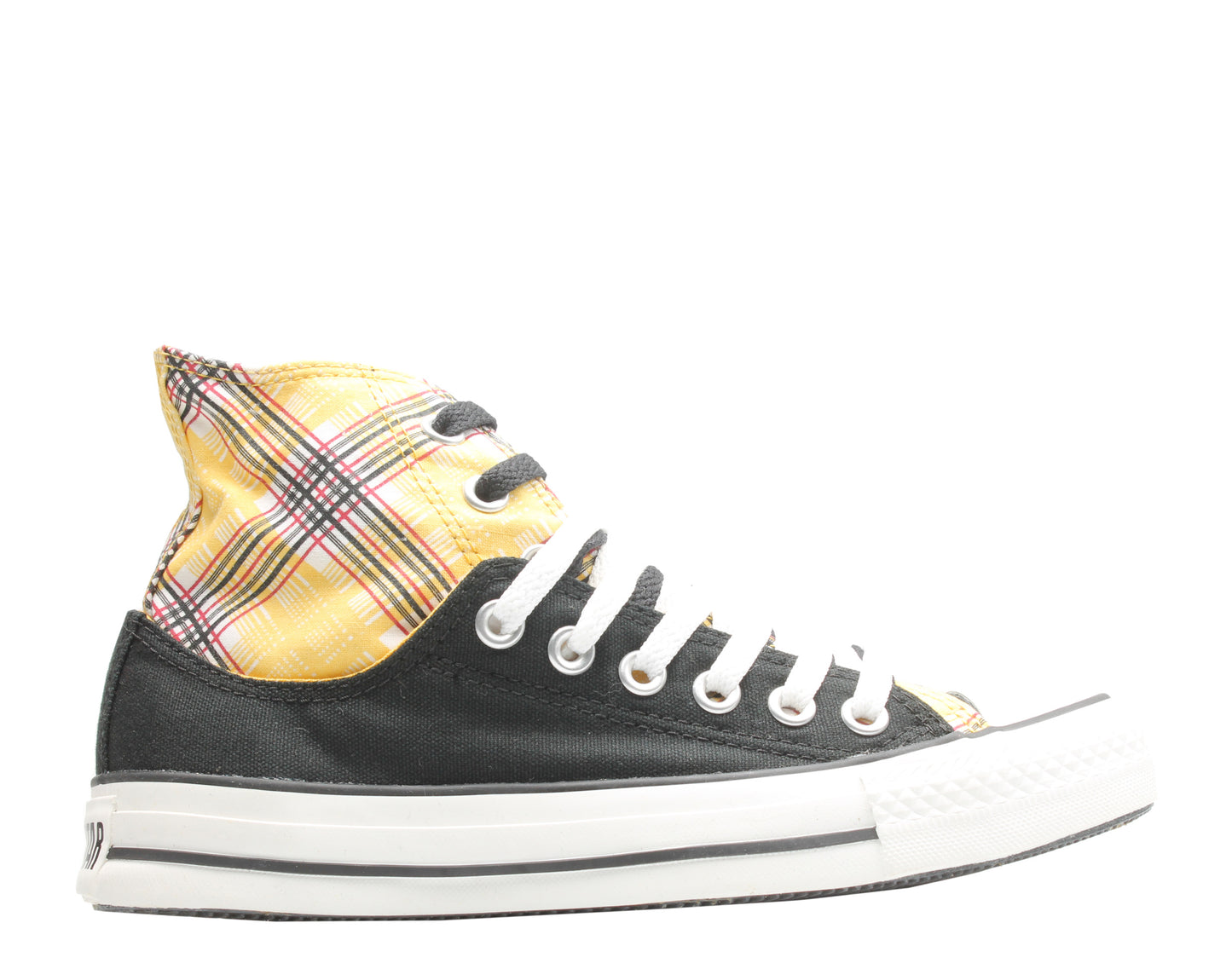 Converse Chuck Taylor All Star Layer Up Plaid Yellow/Black High Top Sneakers 514109