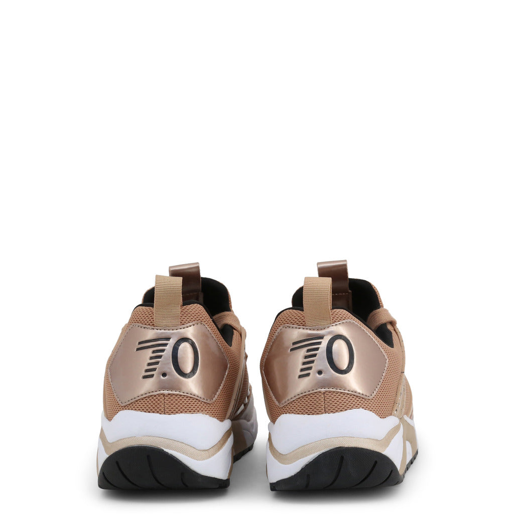 EA7 Emporio Armani Metallic Paneled Brown Shoes 2480277A27902977