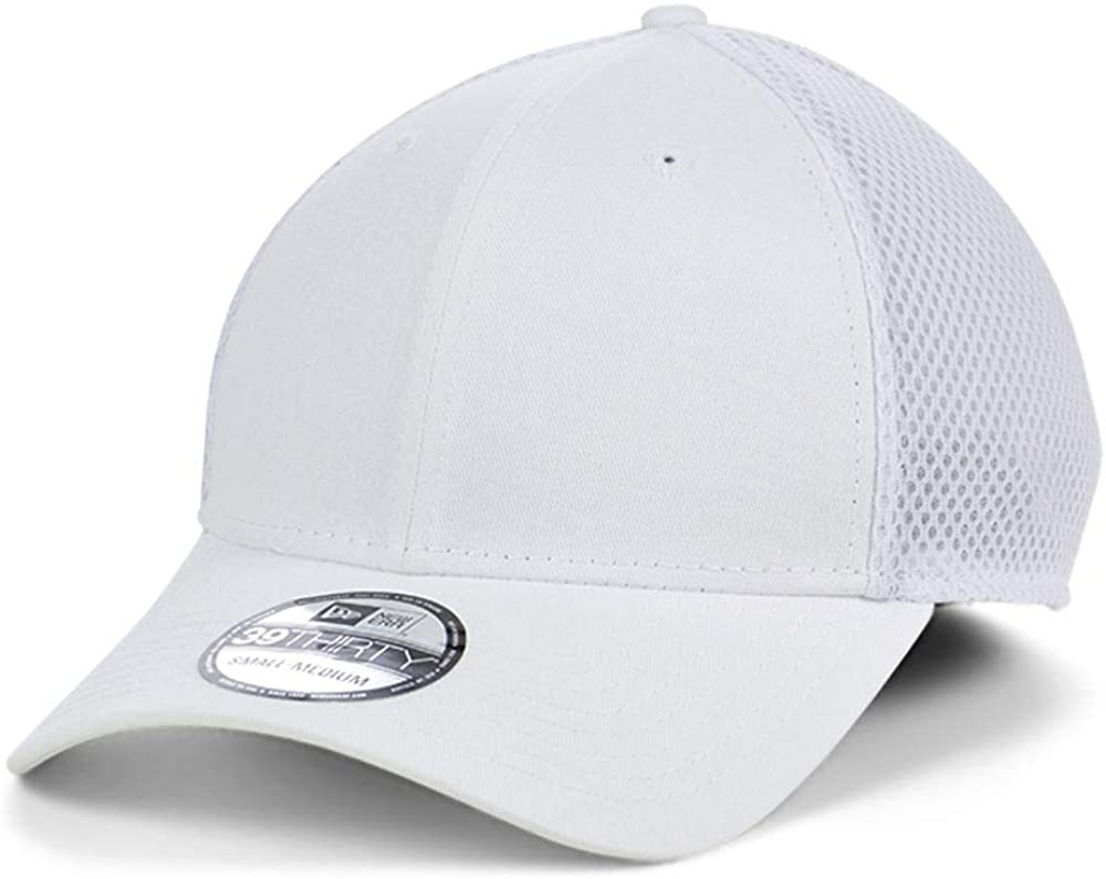 New Era 39THIRTY Blank Custom Neo White Stretch Fit Cap