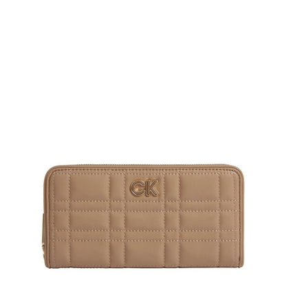 Calvin Klein Large Recycled Quilted Zip Around Safari Canvas Women's Wallet K60K609912-RBC