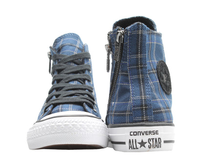 Converse Chuck Taylor All Star Dual Zip Hi Plaid Navy/Black/White Sneakers 549573C