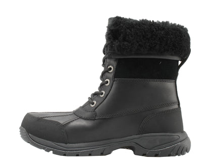 UGG Australia Butte Black Waterproof Leather Men's Winter Boots 5521 -BLK