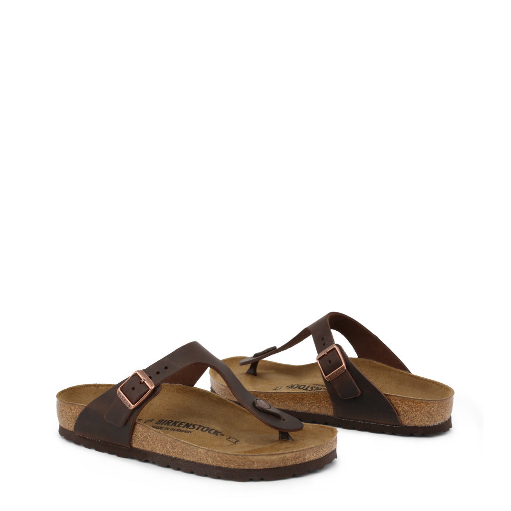 Birkenstock Gizeh Oiled Leather Habana Thong Sandals 0743831