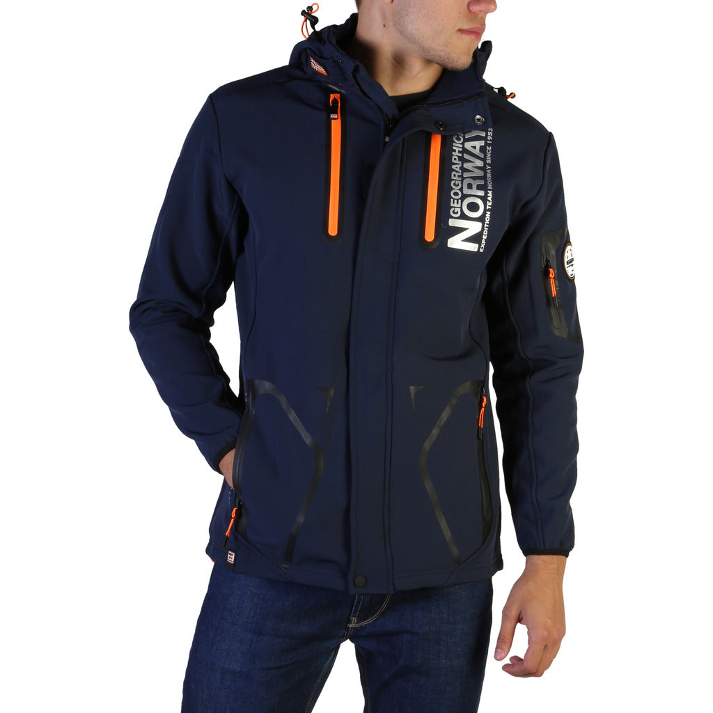 Geographical Norway Tyreek Navy Blue Hooded Men's Jacket