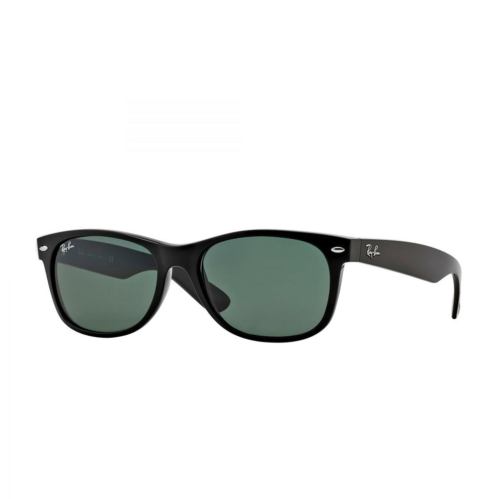 Ray-Ban New Wayfarer Classic Black/Green Classic Sunglasses RB2132-901L 55-18