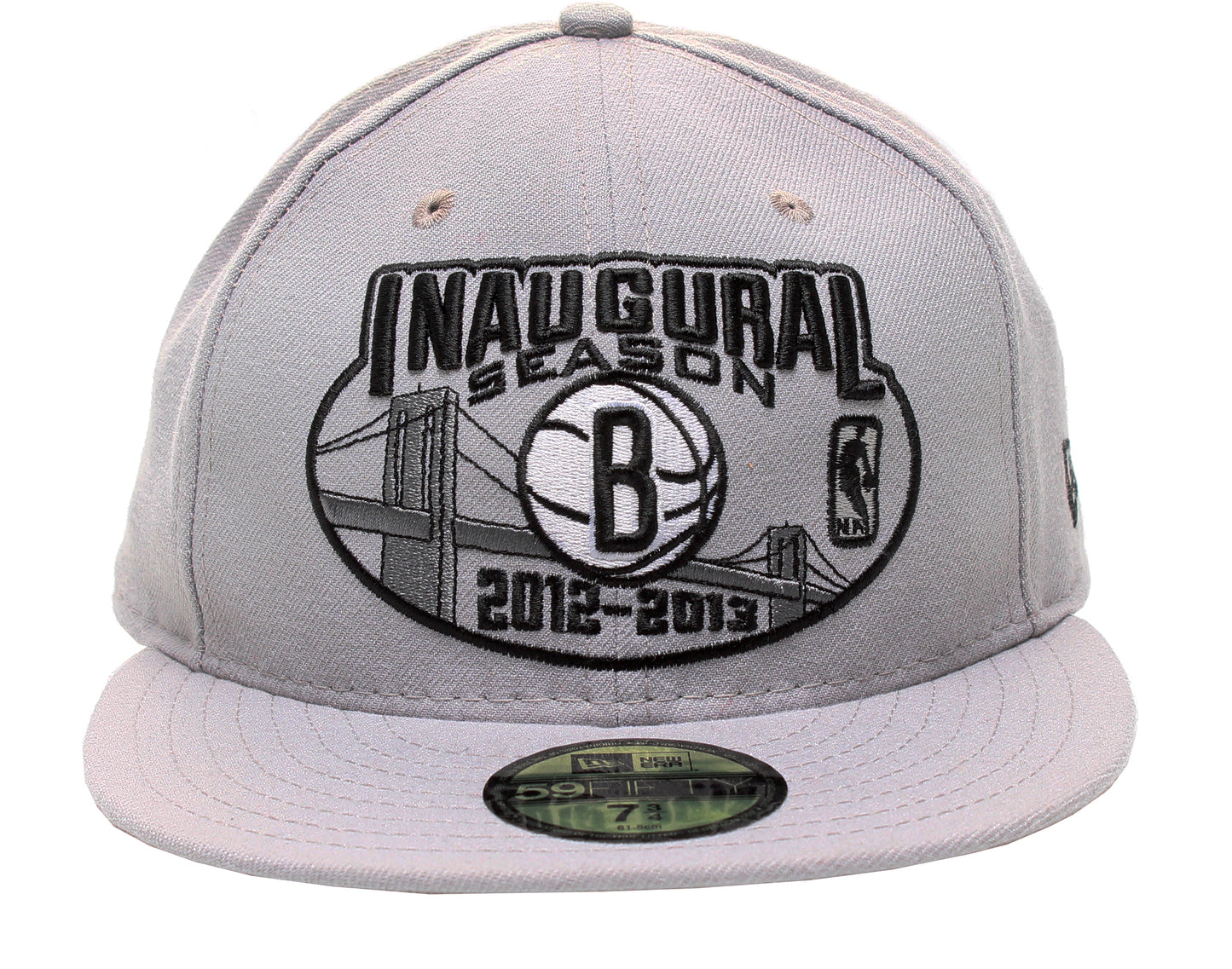 New Era 59Fifty Brooklyn Nets Inaugural Season Grey Men's Fitted Hat 5950