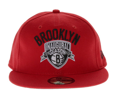 New Era 59Fifty Brooklyn Nets Inaugural Season Red Men's Fitted Hat 5950