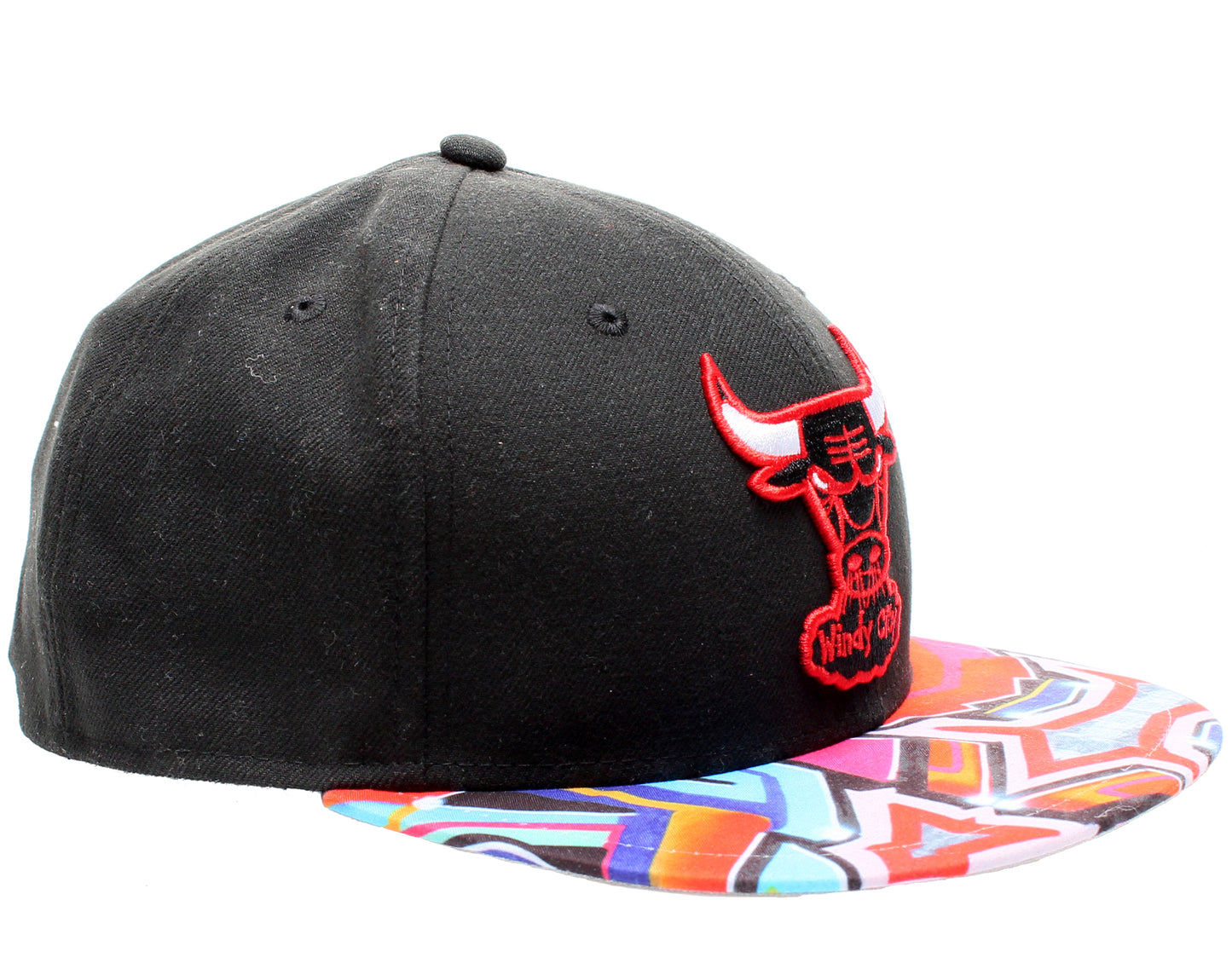 New Era 59Fifty Chicago Bulls Visor Real Graffiti Men's Fitted Hat 5950