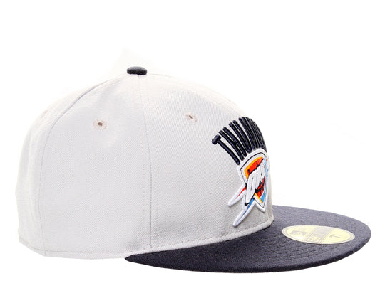 New Era 59Fifty OKC Thunder 2013 NBA Playoff Logo Grey Men's Fitted Hat 5950