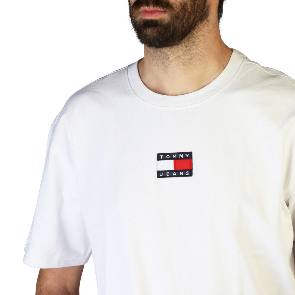 Tommy Hilfiger Organic Cotton Badge White Men's T-Shirt DM0DM10925