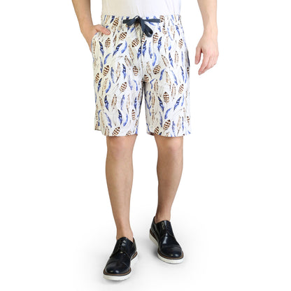 Yes Zee Feather White Men's Shorts P796-UR00-2001