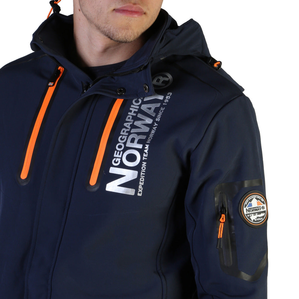 Geographical Norway Tyreek Navy Blue Hooded Men's Jacket