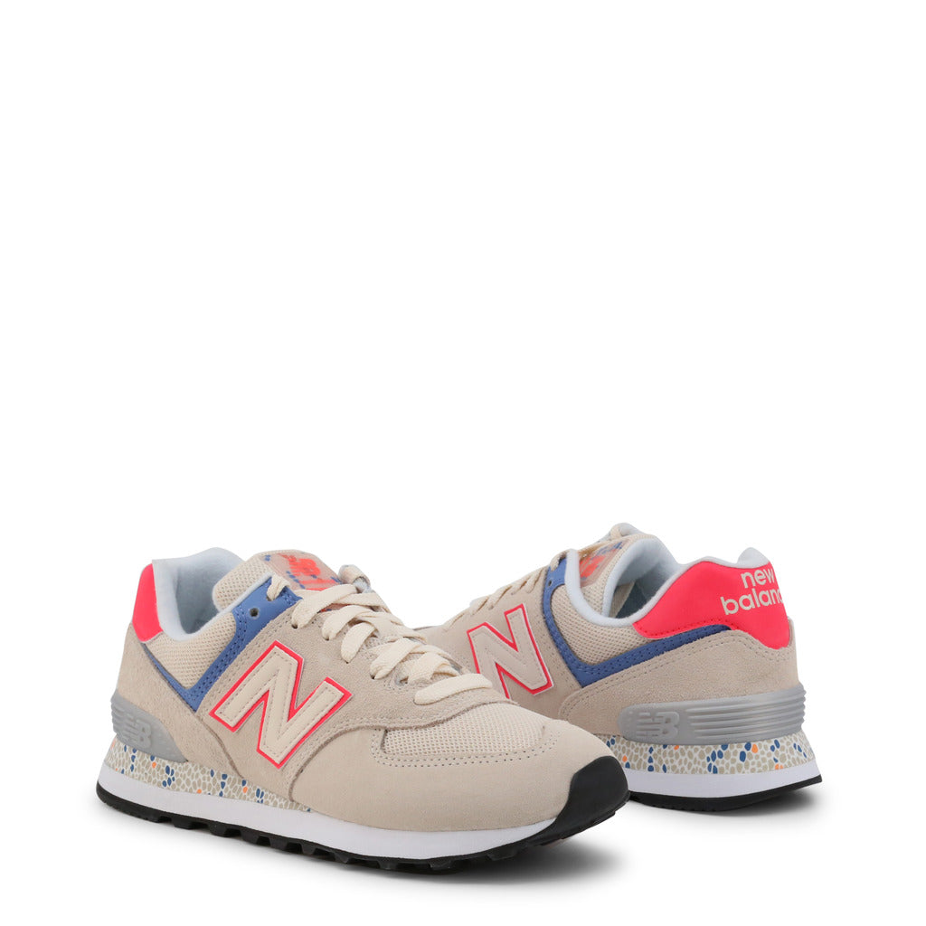 New Balance 574 Raw Silk with Vivid Coral Women's Shoes WL574CL2