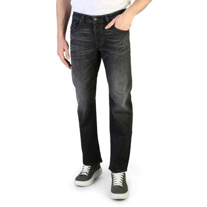 Diesel Larkee-Beex Button Fly Tapered Black/Dark Grey Men's Jeans 00C06P087AM