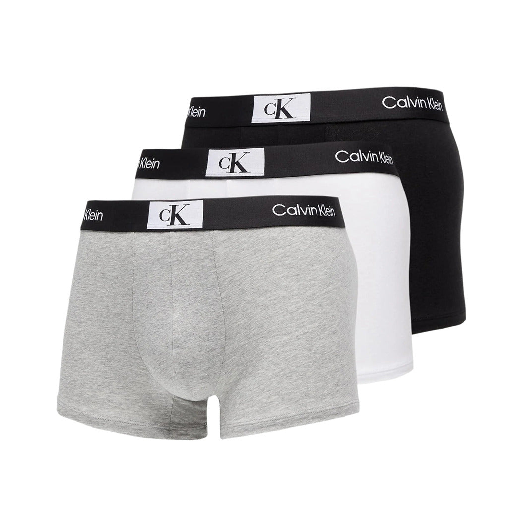 Calvin Klein CK96 3-Pack Boxer Briefs Black/White/Grey Men's Underwear NB3528A6H3