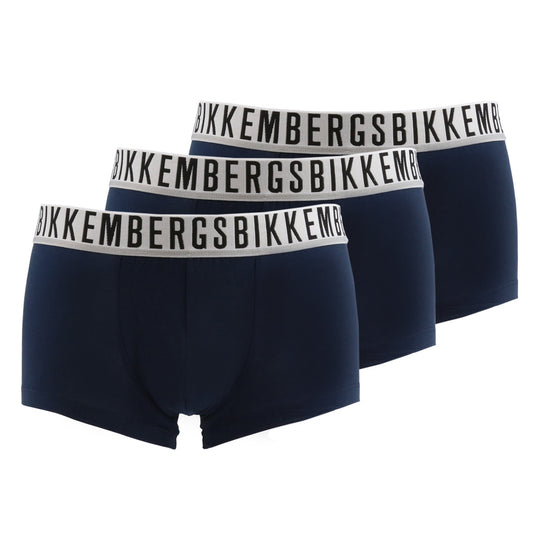 Bikkembergs 3-Pack Boxer Briefs Navy Men's Underwear 221BKK1UTR01TR0055