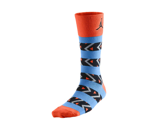 Nike Air Jordan Jumpman 11 Riverwalk Crew Orange/Blue/Black Socks 654400-843