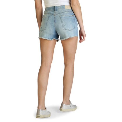 Armani Exchange Denim Blue Women's Shorts 3ZYJ66-Y2CTZ-1500