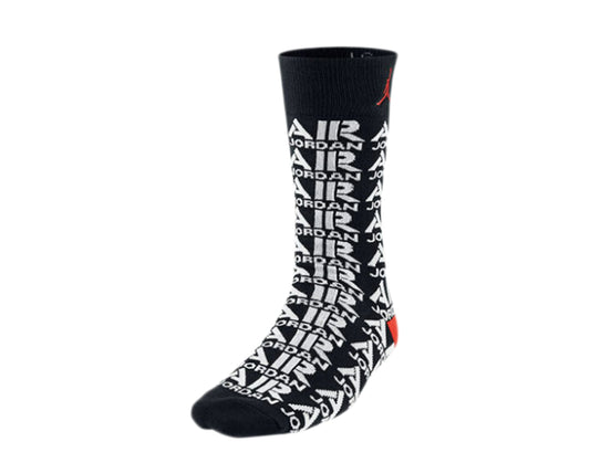 Nike Air Jordan Jumpman 5 Crew Black/White/Red Socks 658501-010