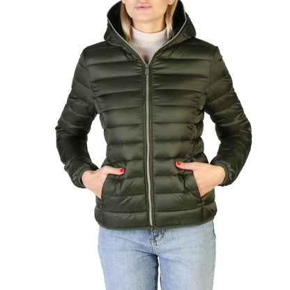 Save The Duck Alexis Hooded Pine Green Women's Puffer Jacket D33620W-IRIS15-50023