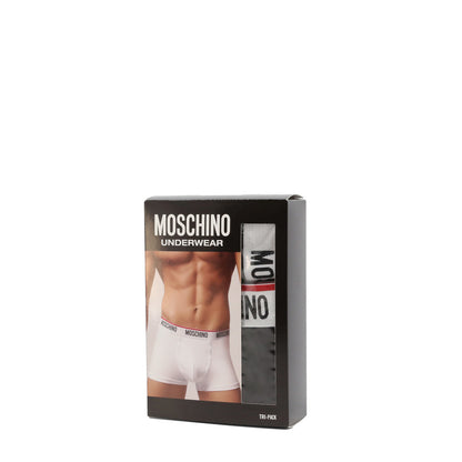 Moschino Logo Band 3-Pack Boxer Briefs Black Men's Underwear A13954300A0555