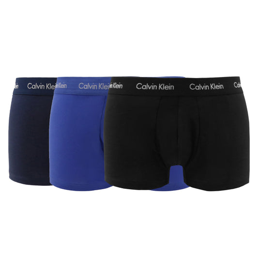 Calvin Klein 3-Pack Boxer Briefs Black/Navy/Blue Underwear U2664G-4KU