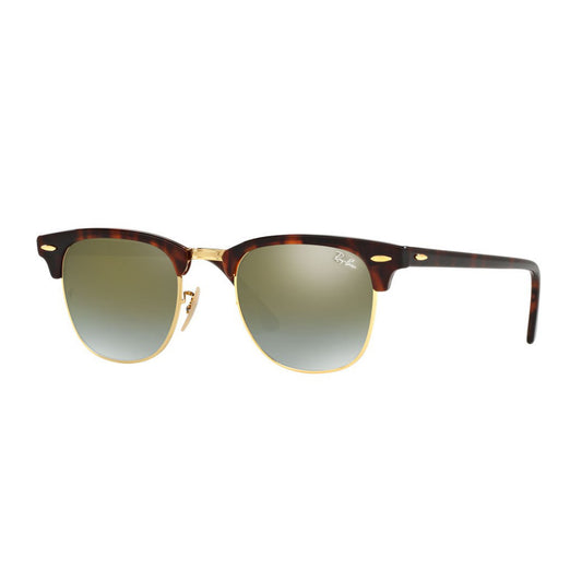 Ray-Ban Clubmaster Green Gradient Flash Sunglasses RB3016 990/9J 49-21