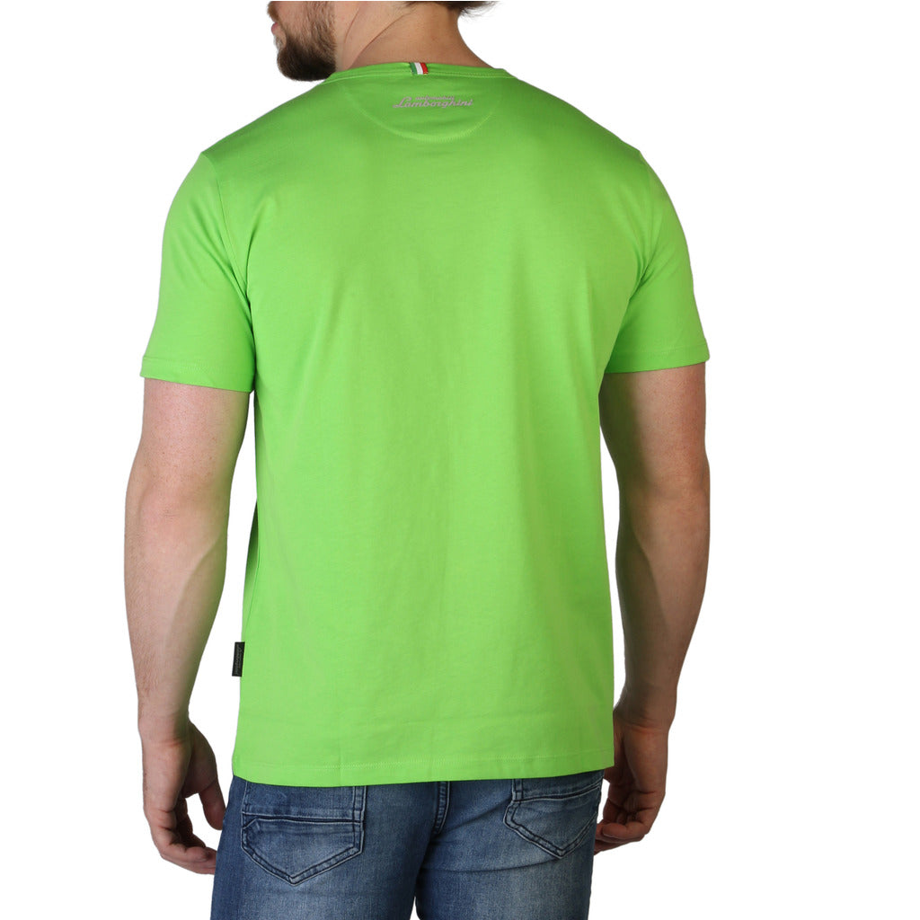 Lamborghini Basic Crewneck Verde Green Men's T-Shirt B3XVB7T130260123