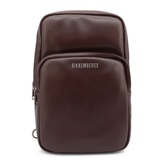Bikkembergs Dark Brown Crossbody Men's Bags E2APME210032026